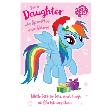 My Little Pony Daughter Pop Up Christmas Card £2.39